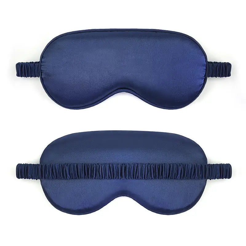 Originele Zijde Slaapmasker Donkerblauw