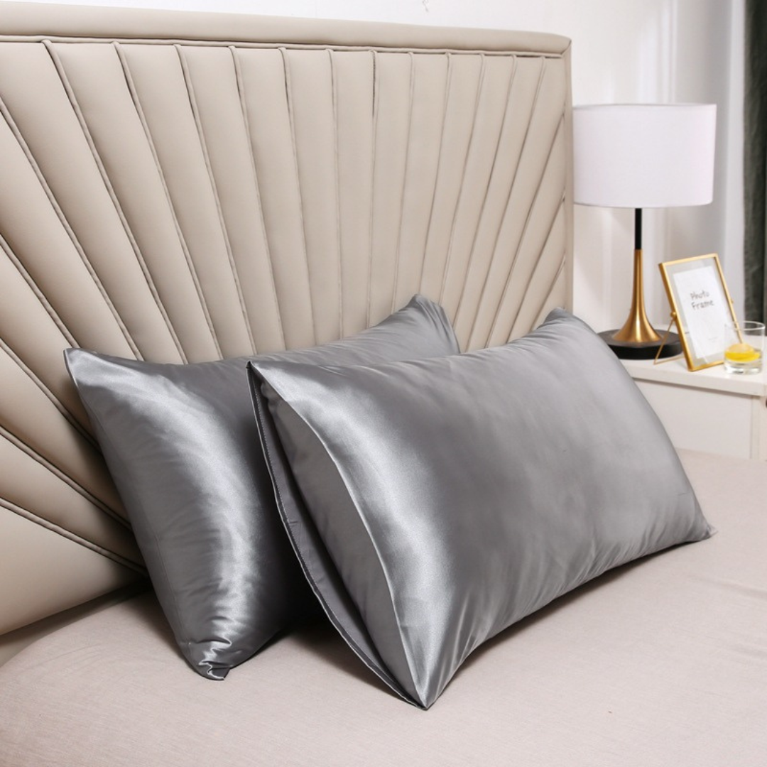 Silk Pillowcase Dunkelgrau (51x76cm)