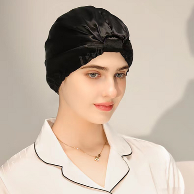 Silk Hair-Protecting Sleep Cap Rosa