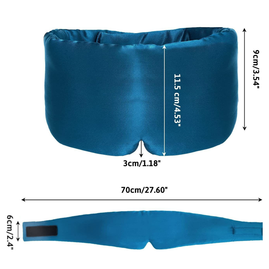 Puffer Silk Sleep Mask Dunkelblau