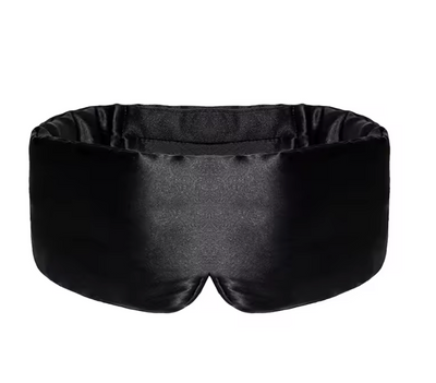 Puffer Silk Sleep Mask Schwarz