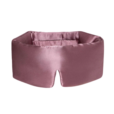 Puffer Zijden Slaapmasker Champagne-Roze